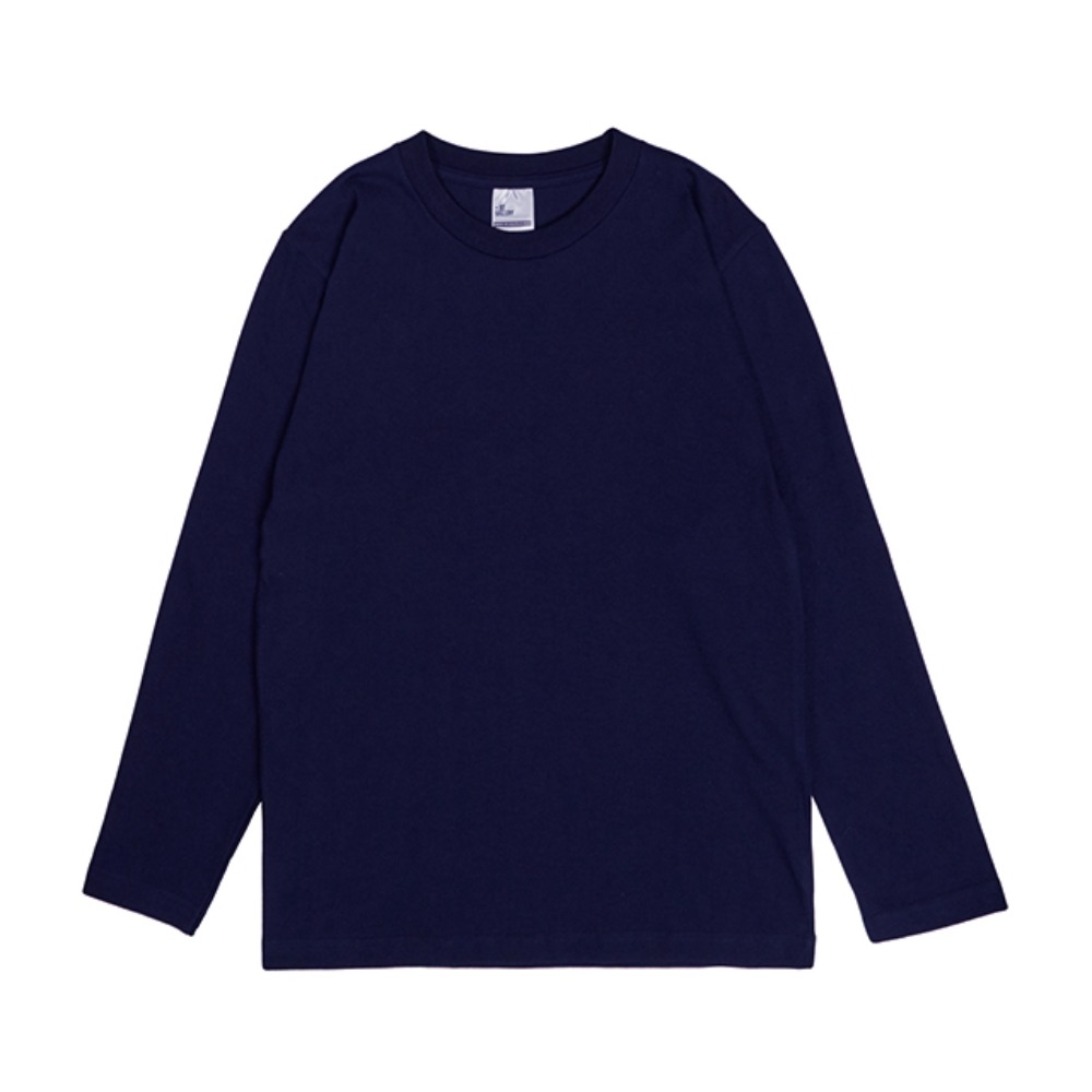 +82GALLERYEssential Long Sleeve Navy T-Shirt 16s